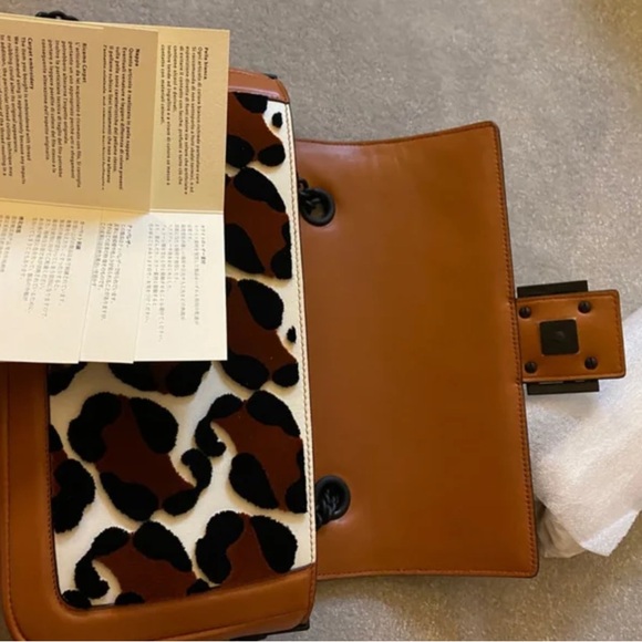 Fendi baguette tufted leopard handbag with box LIKE NEW - Picture 7 of 15